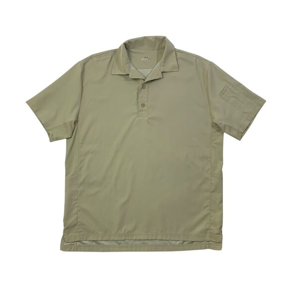 Under Armour Polo Shirt Mens M Khaki All Season Gear Short Sleeve Performance - Picture 1 of 11